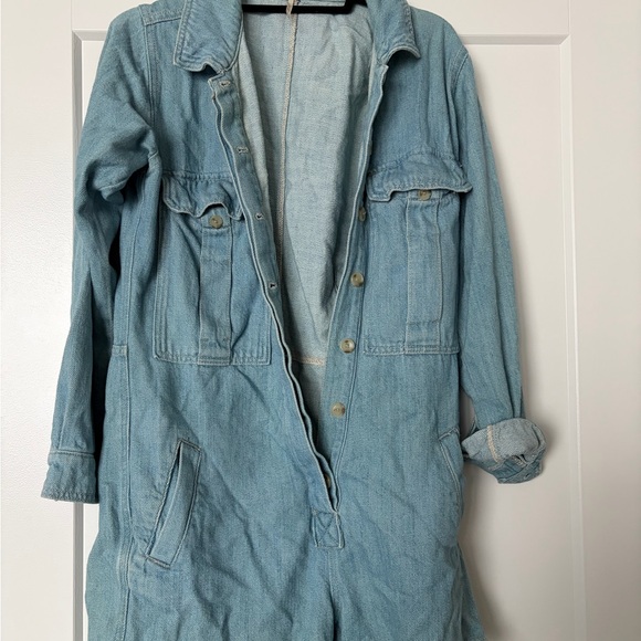 Free People Denim Blue Jean Jacket - Picture 3 of 5